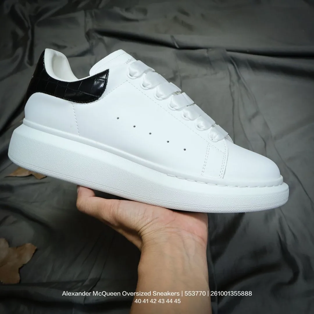 Alexander McQueen Lambskin Sneakers in White · view 2