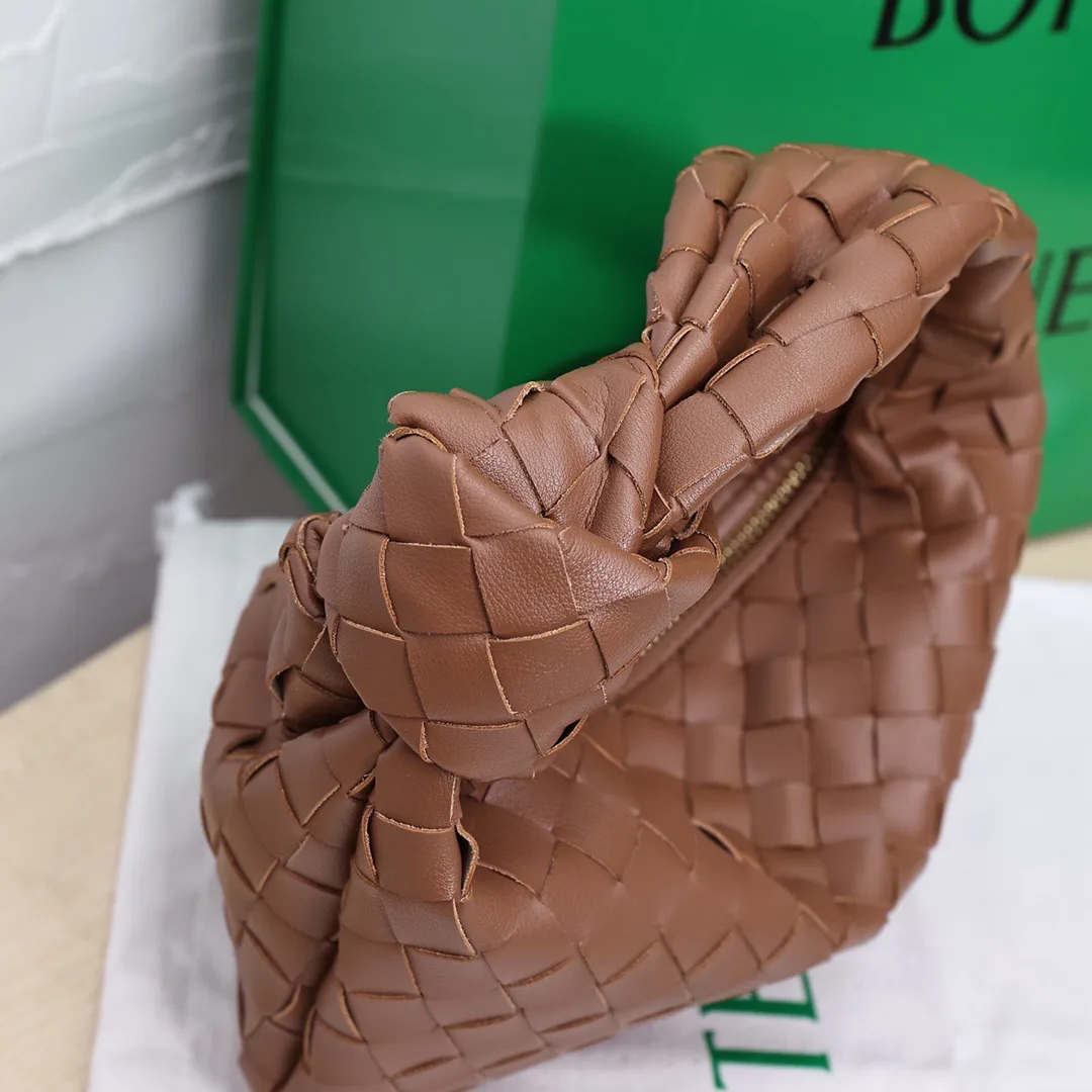 Bottega Veneta Sheepskin Woven Hobo Bag in Brown · view 6