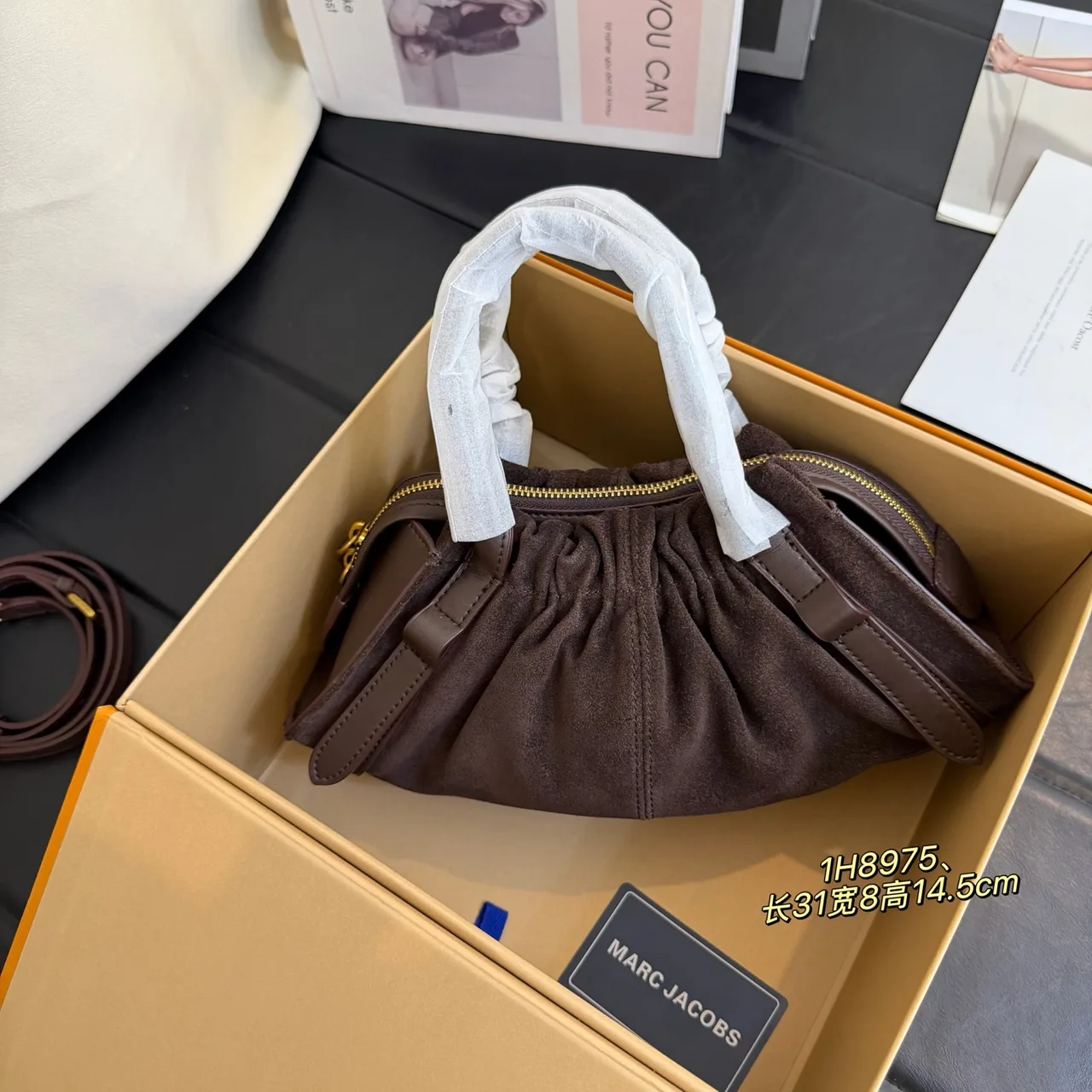 Marc Jacobs Cowhide Clutch in Brown · view 2